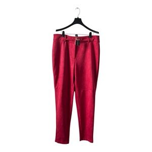 Ashley Stewart Red Trousers with Gold Accents, 18/20 NWT